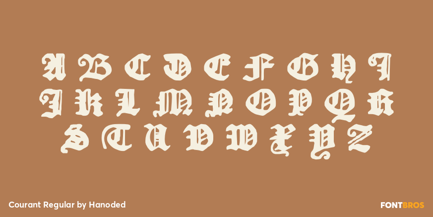 Courant Regular Font Poster #2