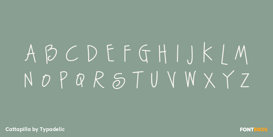 Cattapilla Font Poster #2