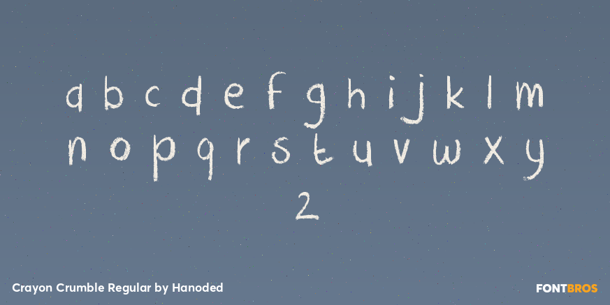 Crayon Crumble Regular Font Poster #3