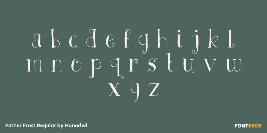 Father Frost Regular Font Poster #3