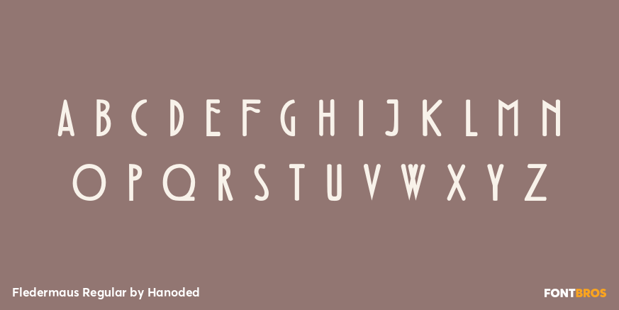 Fledermaus Regular Font Poster #3