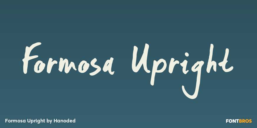 Formosa Upright Font Poster #1
