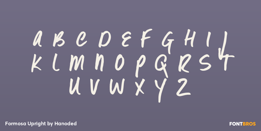 Formosa Upright Font Poster #2