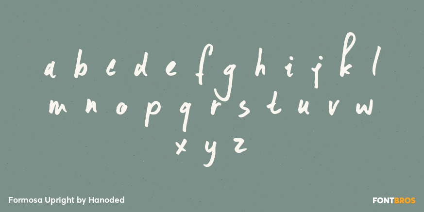 Formosa Upright Font Poster #3