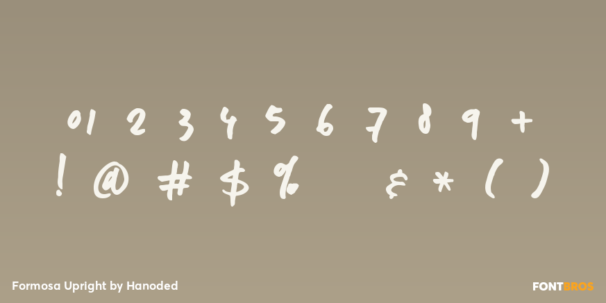 Formosa Upright Font Poster #4