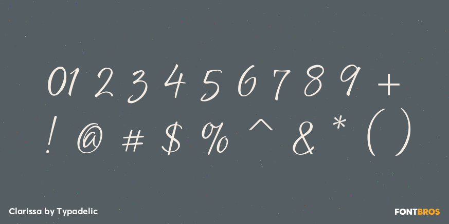 Clarissa Font Poster #1