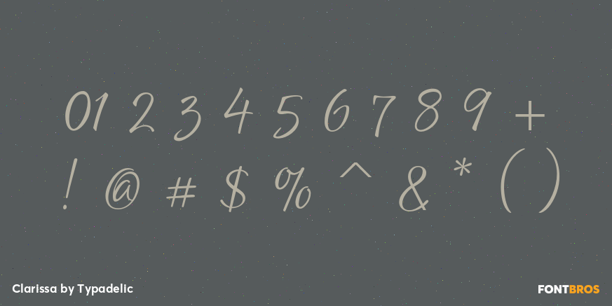 Clarissa Font Poster #4