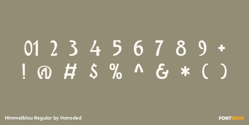 Himmelblau Regular Font Poster #4