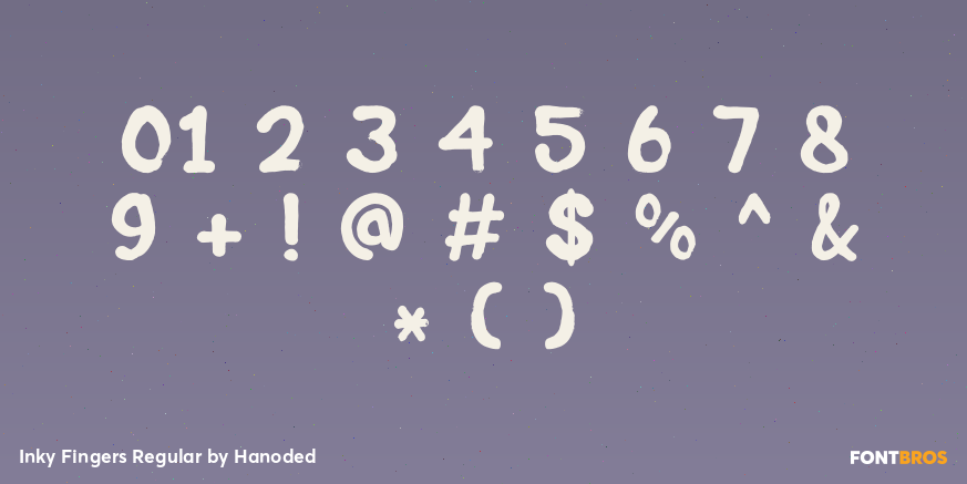 Inky Fingers Regular Font Poster #4