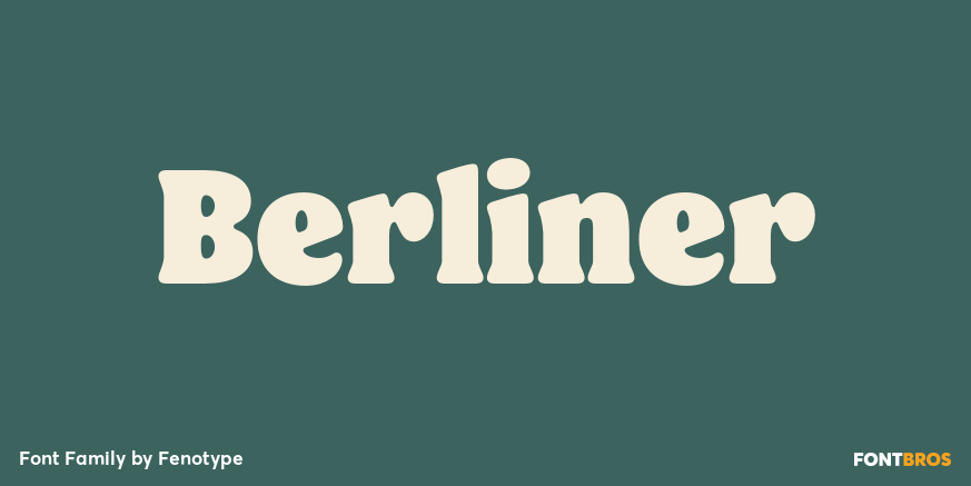 Berliner Font Poster