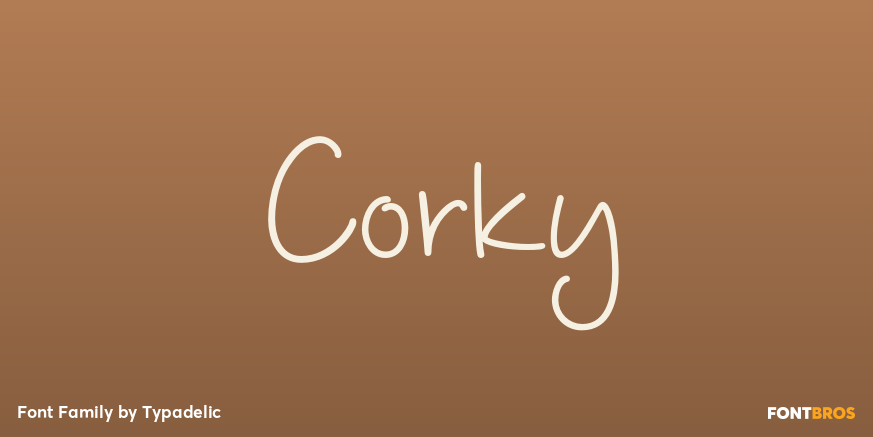 Corky Font Poster #1