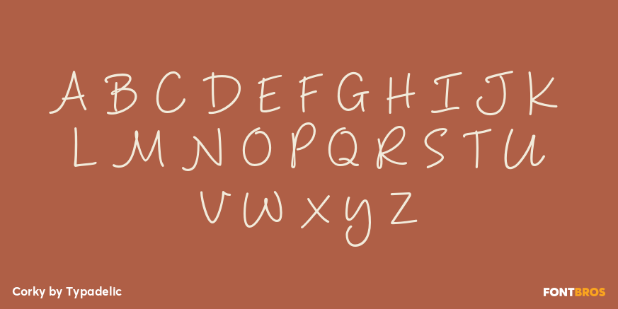 Corky Font Poster #1