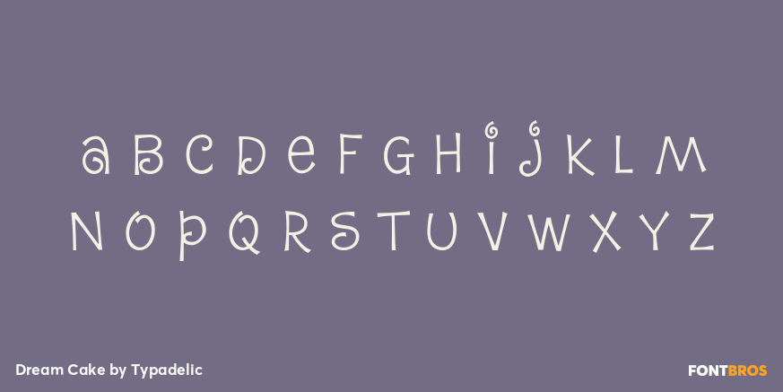 Dream Cake Font Poster #2