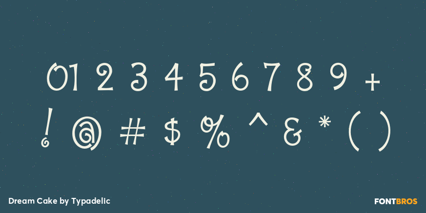 Dream Cake Font Poster #4