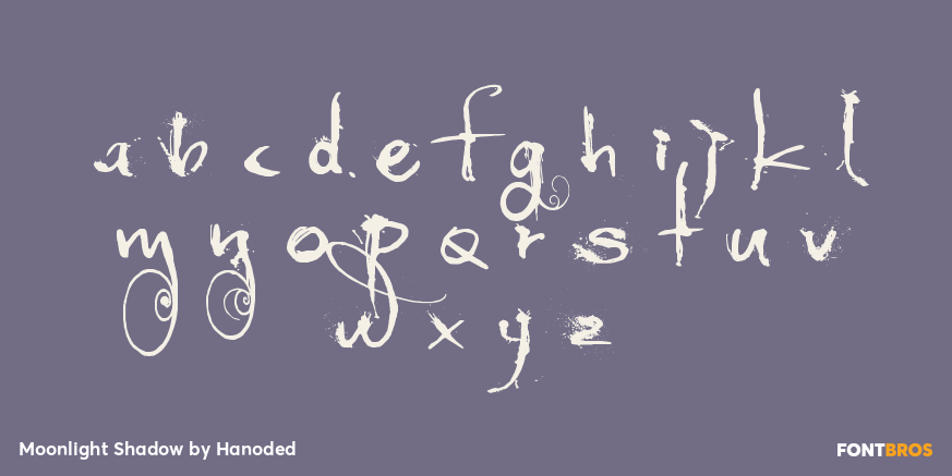Moonlight Shadow Font Poster #3