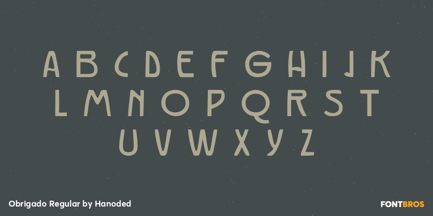 Obrigado Regular Font Poster #2