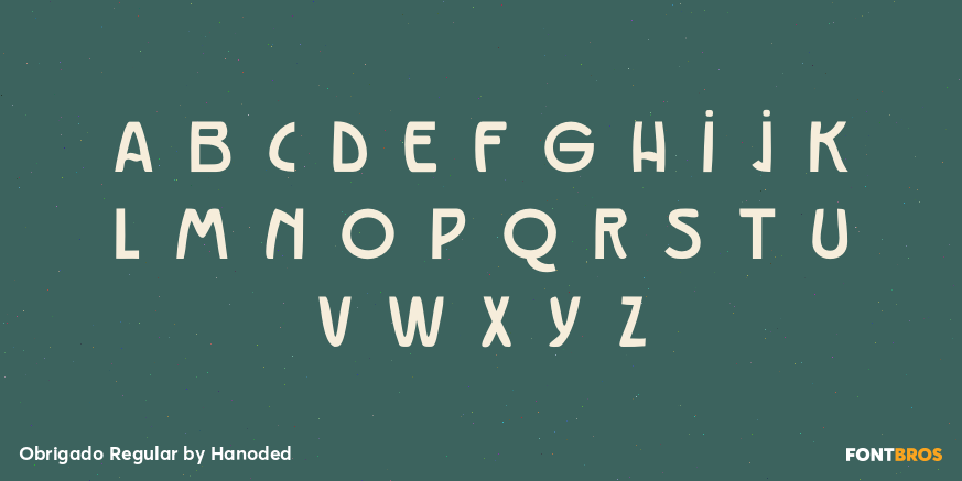 Obrigado Regular Font Poster #3