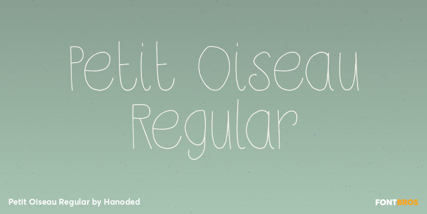 Petit Oiseau Regular Font Poster #1