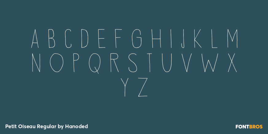 Petit Oiseau Regular Font Poster #2