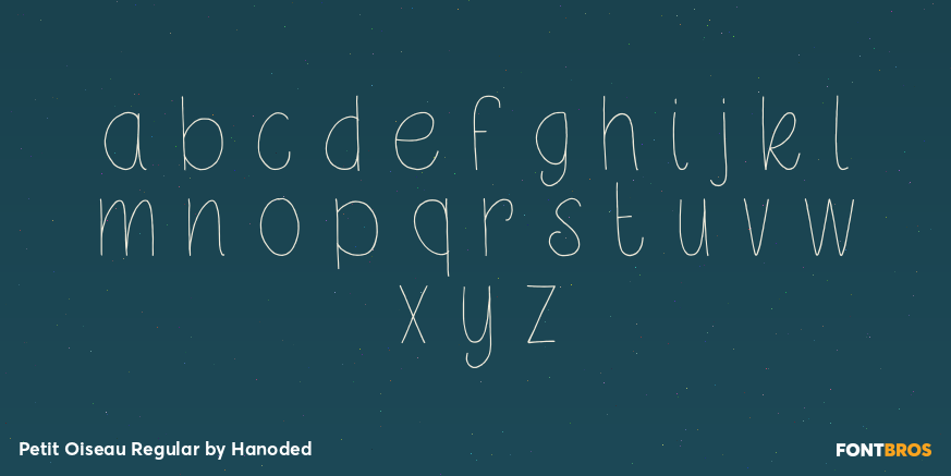 Petit Oiseau Regular Font Poster #3