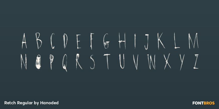 Retch Regular Font Poster #2