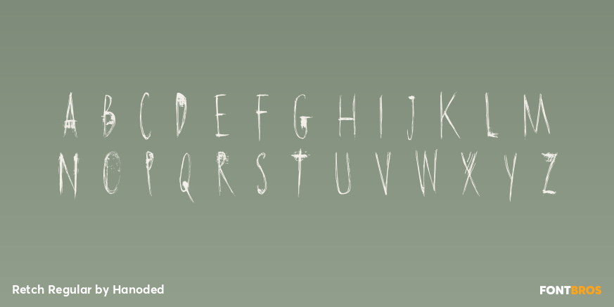 Retch Regular Font Poster #3