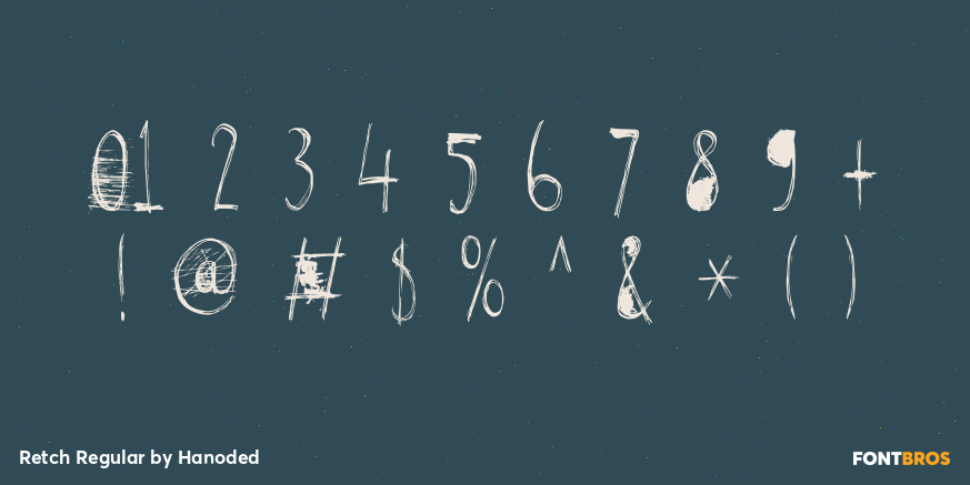 Retch Regular Font Poster #4