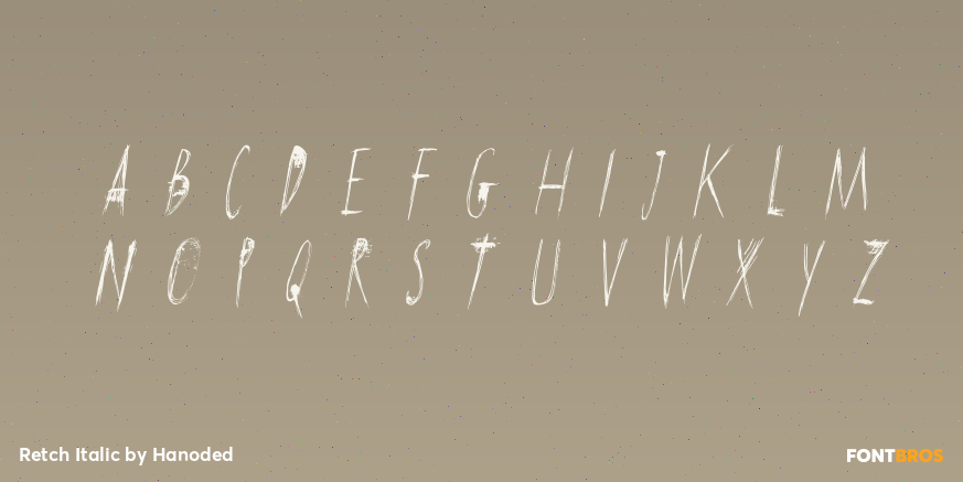 Retch Italic Font Poster #3