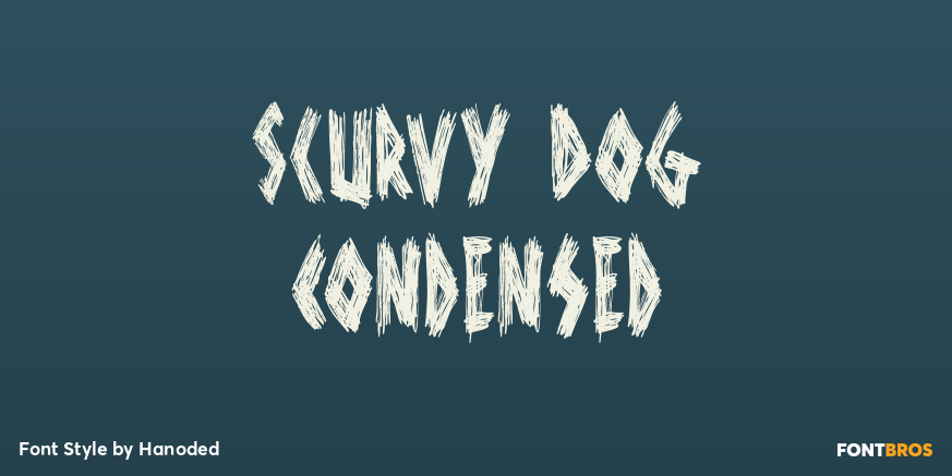 Scurvy Dog Condensed Poster