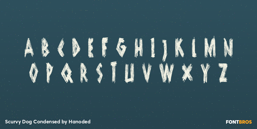 Scurvy Dog Condensed Font Poster #2