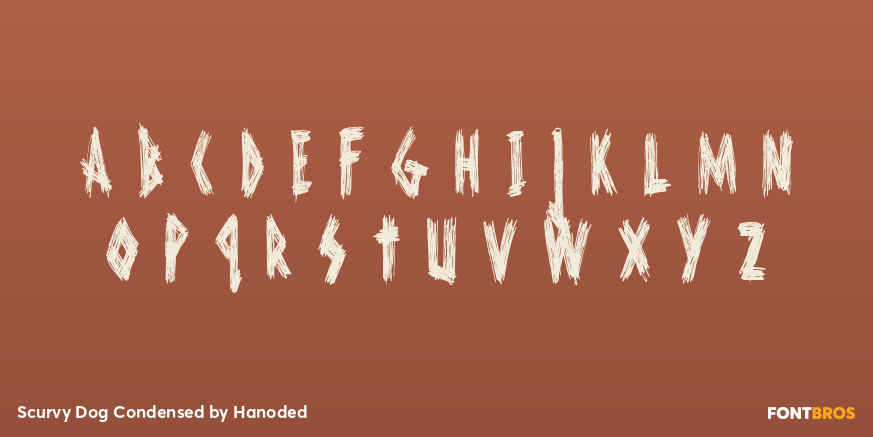 Scurvy Dog Condensed Font Poster #3