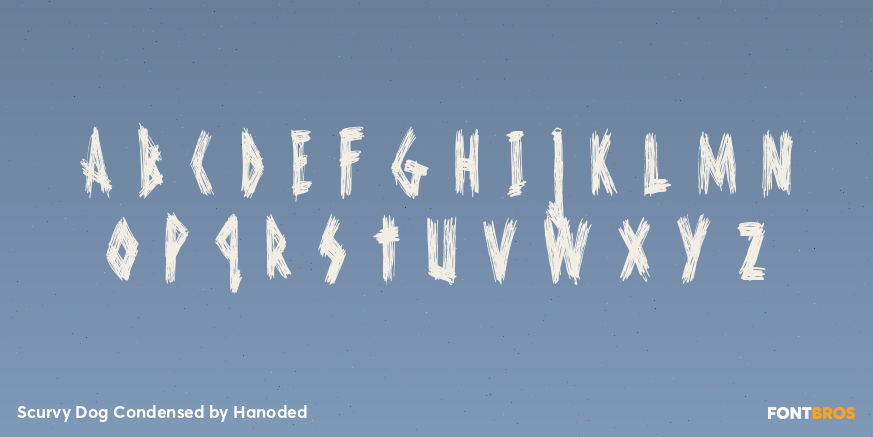 Scurvy Dog Condensed Font Poster #3