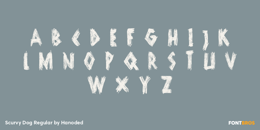 Scurvy Dog Regular Font Poster #2