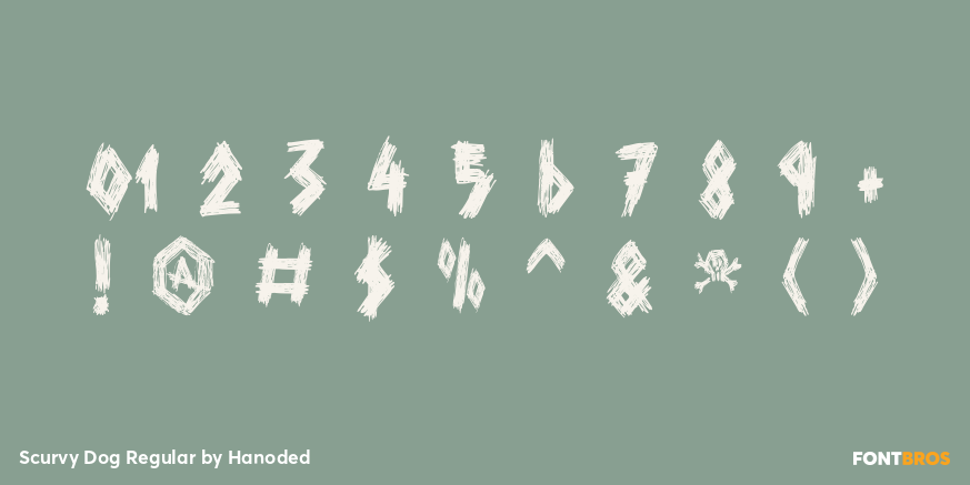 Scurvy Dog Regular Font Poster #4