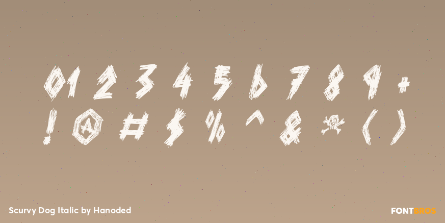 Scurvy Dog Italic Font Poster #4