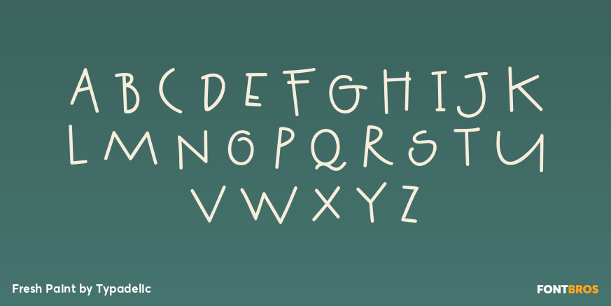 Fresh Paint Font Poster #2