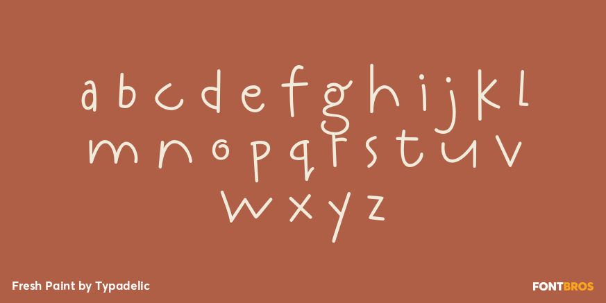 Fresh Paint Font Poster #3