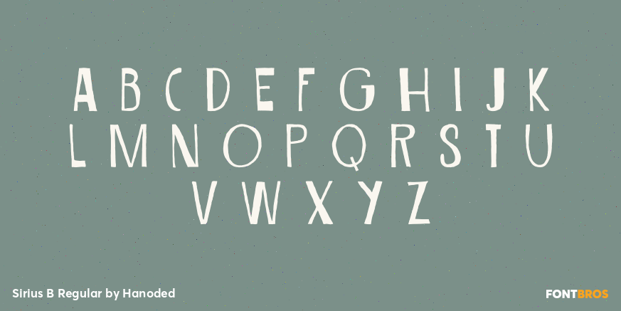 Sirius B Regular Font Poster #3