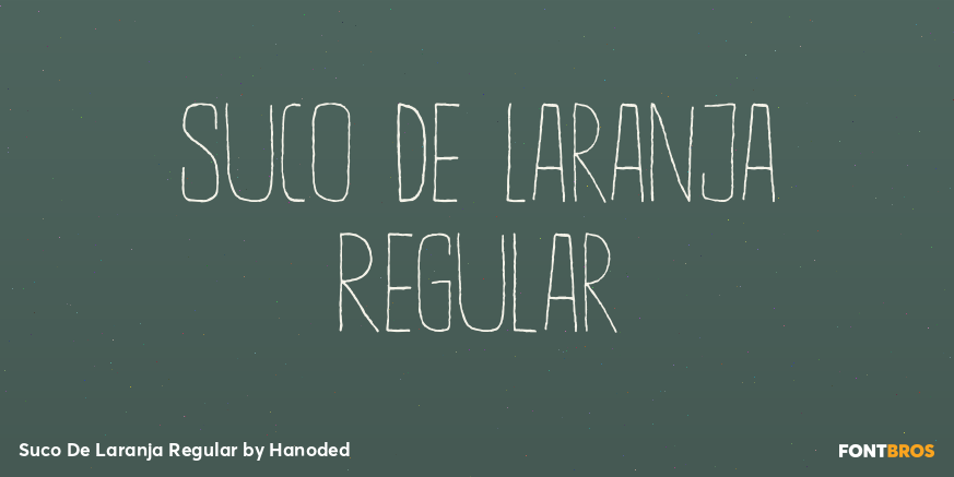 Suco De Laranja Regular Font Poster #1