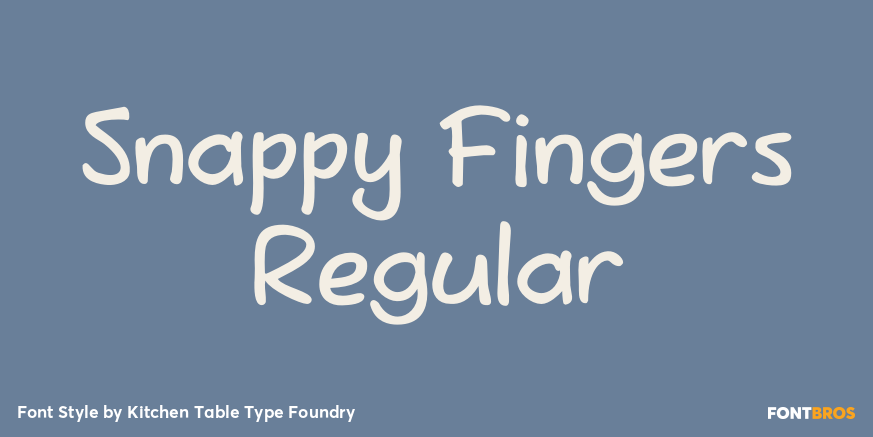 Snappy Fingers Regular Poster