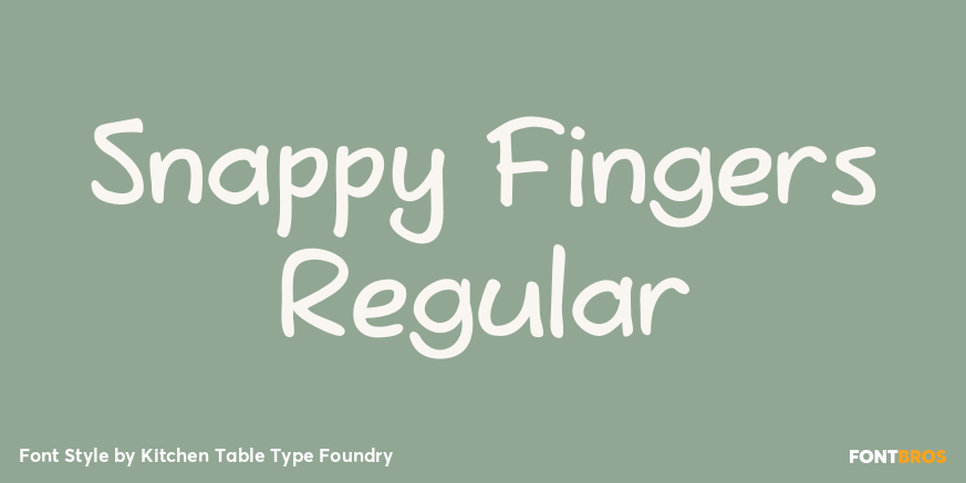 Snappy Fingers Regular Font Poster #1