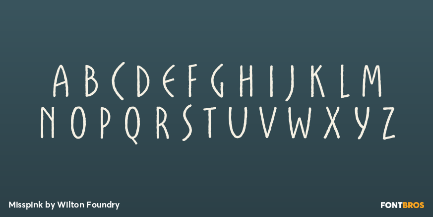 Misspink Font Poster #2