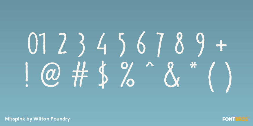 Misspink Font Poster #4