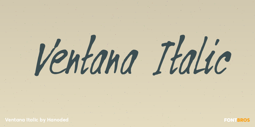 Ventana Italic Font Poster #1