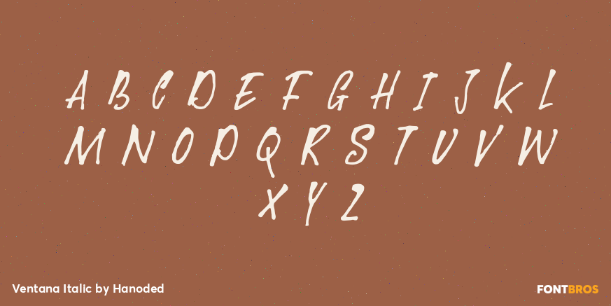 Ventana Italic Font Poster #2