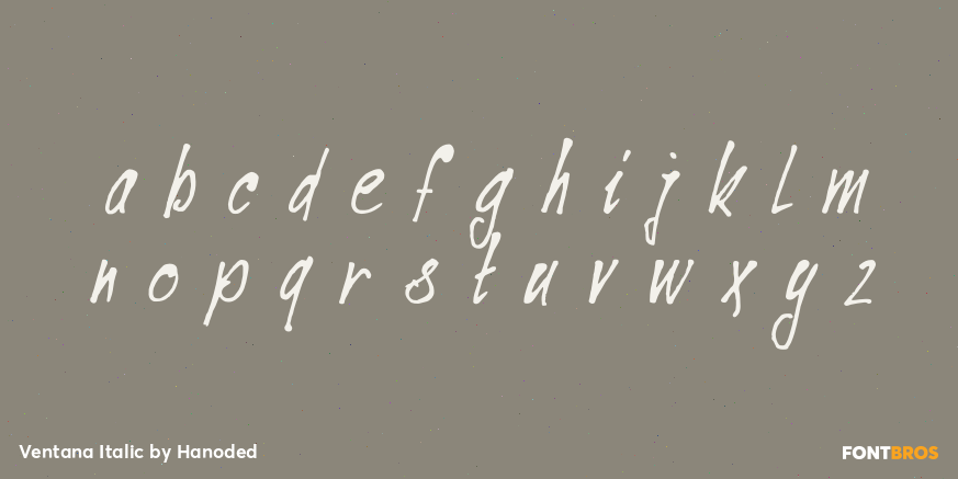 Ventana Italic Font Poster #3