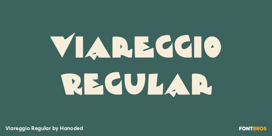 Viareggio Regular Font Poster #1