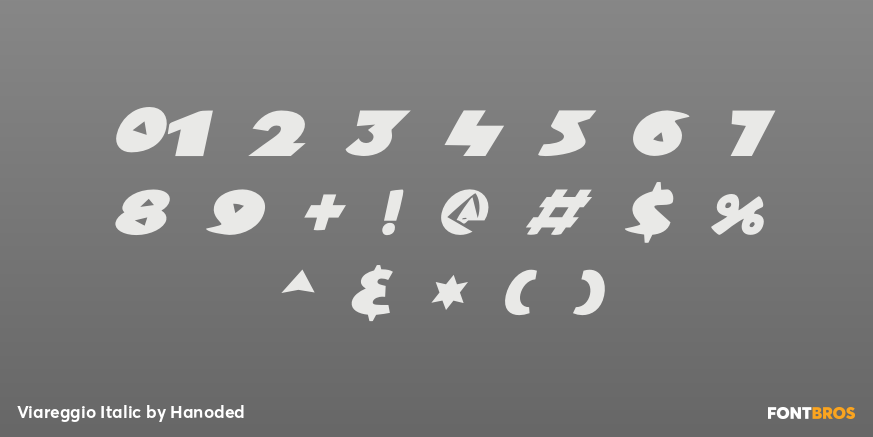 Viareggio Italic Font Poster #4