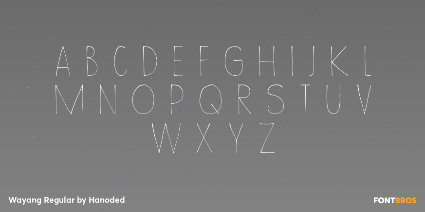 Wayang Regular Font Poster #3