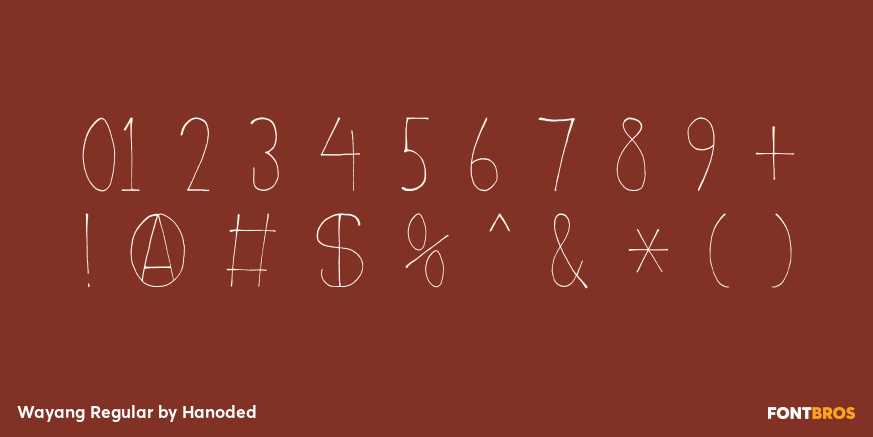 Wayang Regular Font Poster #4